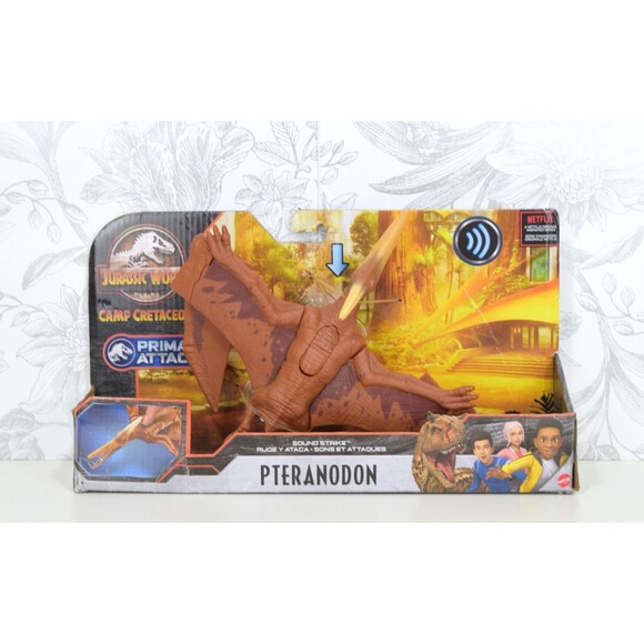 Jurassic World Cretaceous Pterodactyl Primal Attack PTERANODON Sound Strike New - Picture 1 of 3
